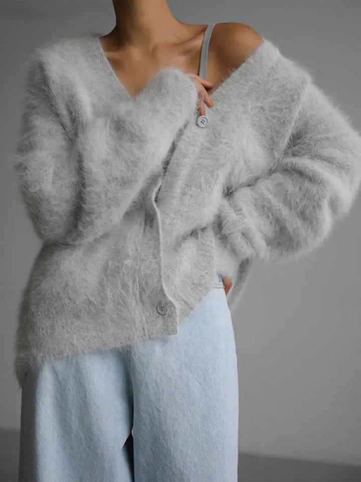 Women’s Fluffy Oversized Cardigan | Casual