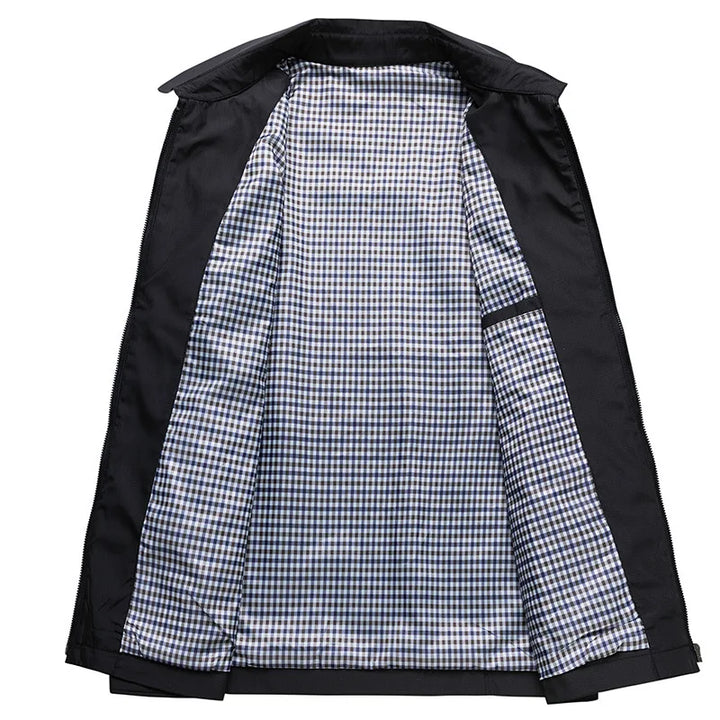 Men’s Zip-Up Casual Jacket | Long Sleeve