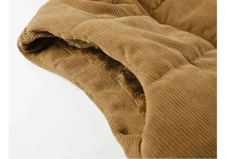 Zack - Men's Fleece-Lined Corduroy Vest