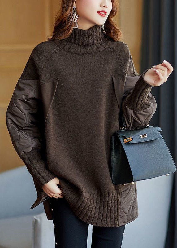 Women’s Quilted Sleeve Pullover | Loose Fit