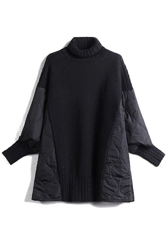 Women’s Quilted Sleeve Pullover | Loose Fit