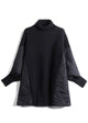 Women’s Quilted Sleeve Pullover | Loose Fit