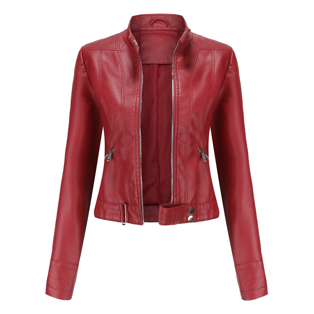 Women’s Stand Collar Jacket | Slim Fit