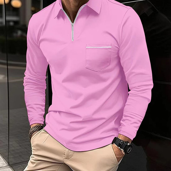Zane - Men's polo shirt - long sleeves
