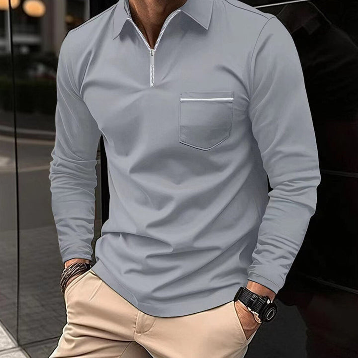 Zane - Men's polo shirt - long sleeves