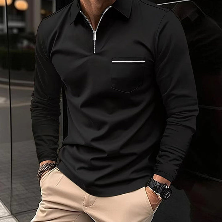 Zane - Men's polo shirt - long sleeves