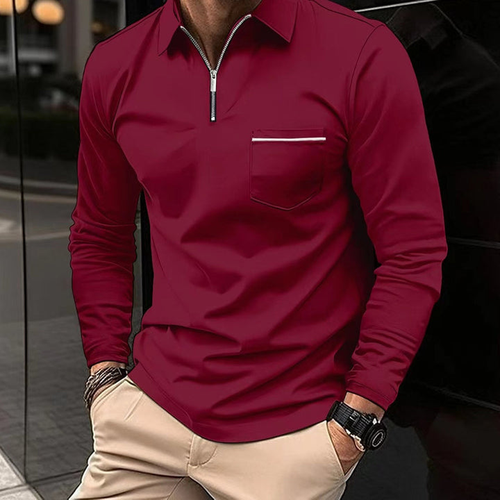 Zane - Men's polo shirt - long sleeves
