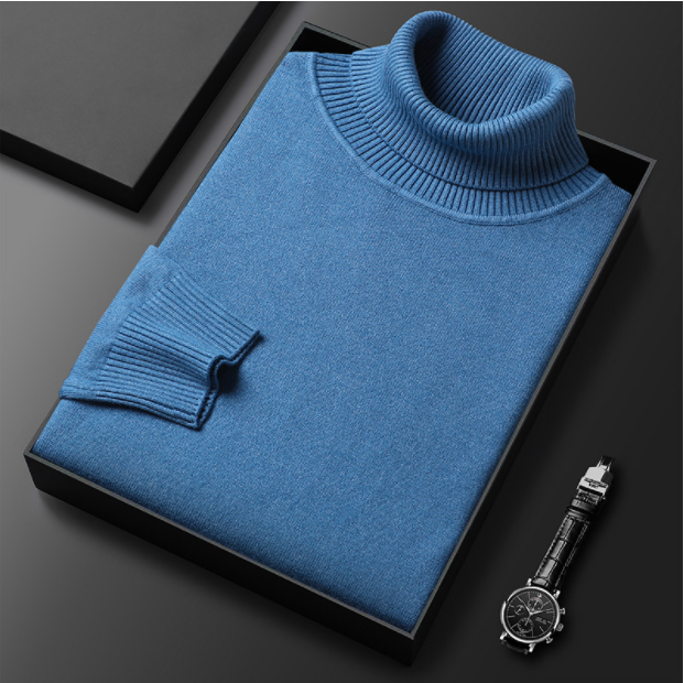 Men’s Knitted Turtleneck Sweater | Winter