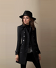 Women’s Double-Breasted Tailored Coat | Mid-Length