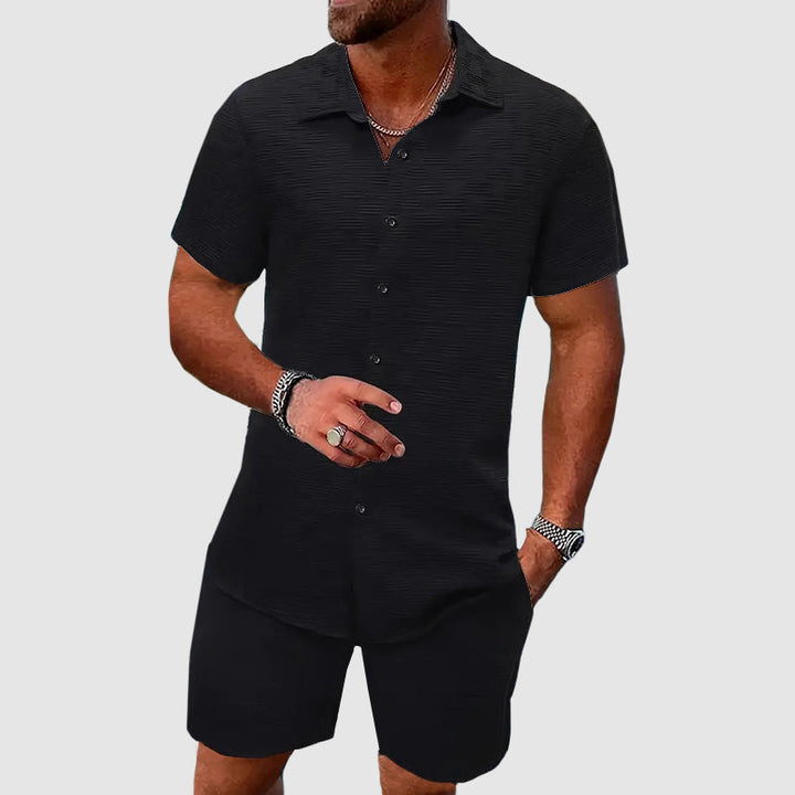 Men’s Casual Shorts and Shirt Set | Two Piece