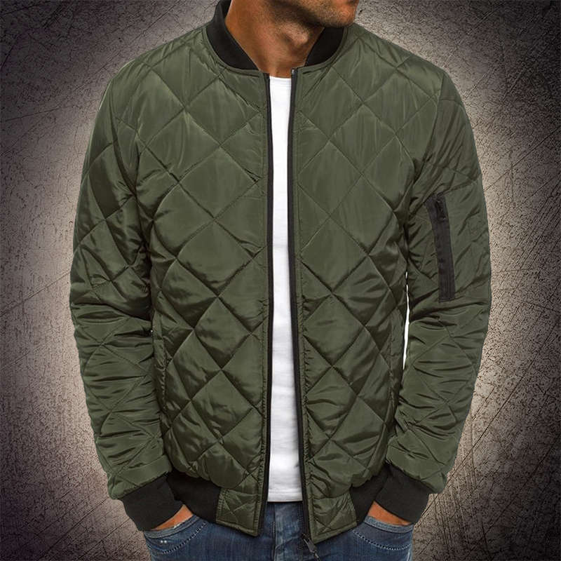 Men’s Quilted Bomber Jacket | Lightweight