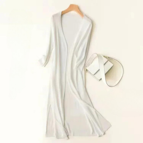 Women’s Lightweight Long Cardigan | Open Front
