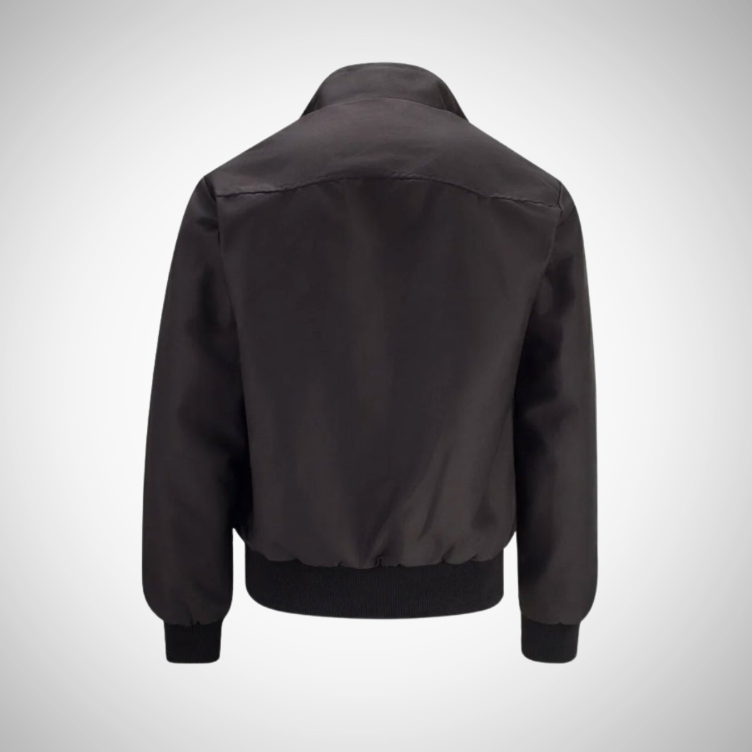 Men’s Zip-Up Bomber Jacket | Plaid Lined