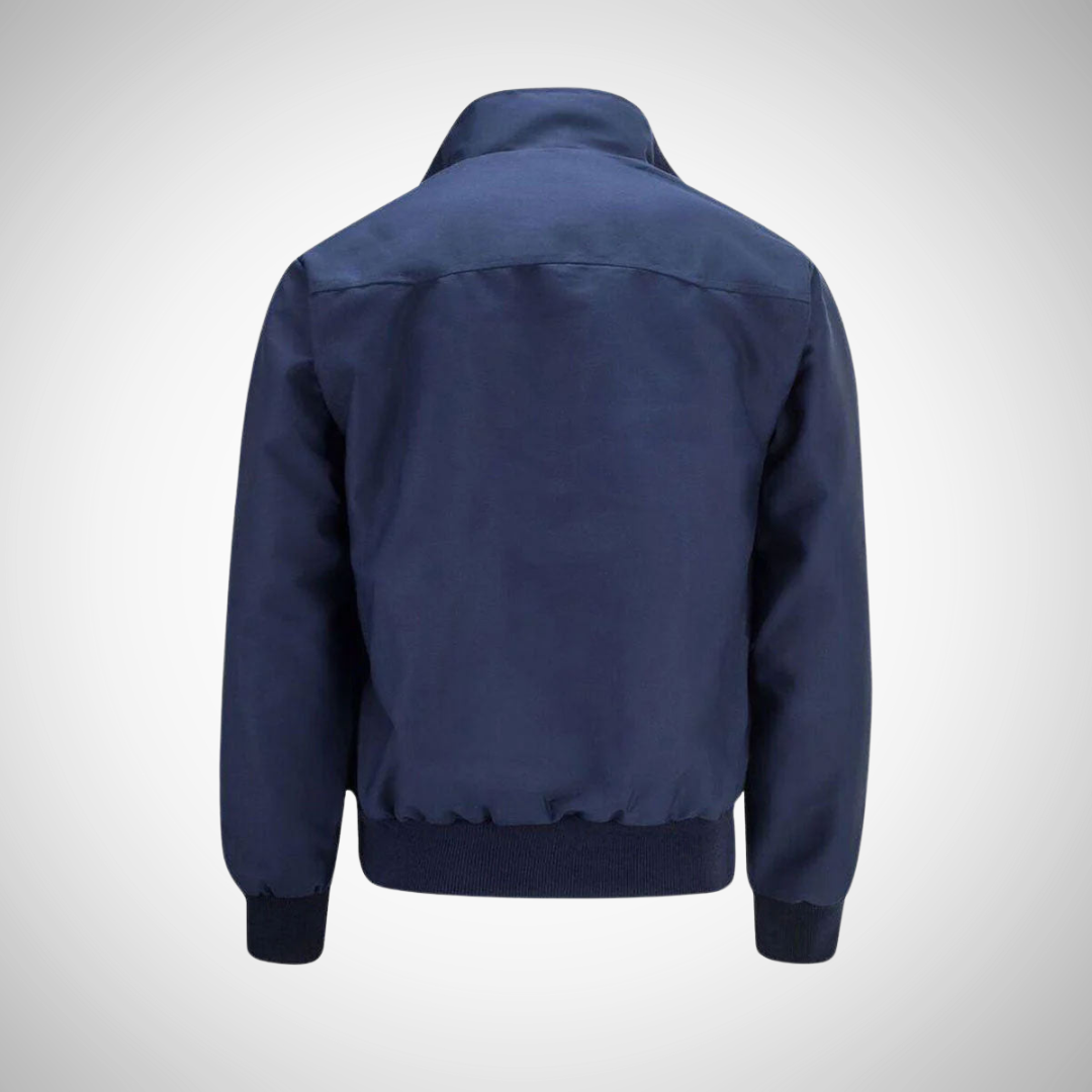 Men’s Zip-Up Bomber Jacket | Plaid Lined