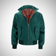 Men’s Zip-Up Bomber Jacket | Plaid Lined