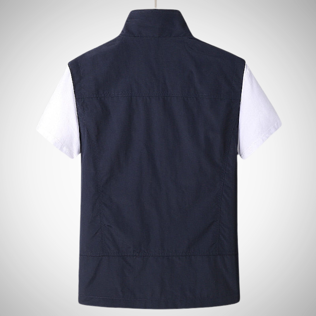 Men’s Sleeveless Outdoor Vest | Zipper Pockets