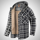 Men’s Hooded Plaid Jacket | Winter