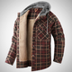 Men’s Hooded Plaid Jacket | Winter
