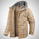 Men’s Hooded Plaid Jacket | Winter