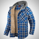 Men’s Hooded Plaid Jacket | Winter