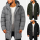 Men’s Hooded Puffer Coat | Long Fit