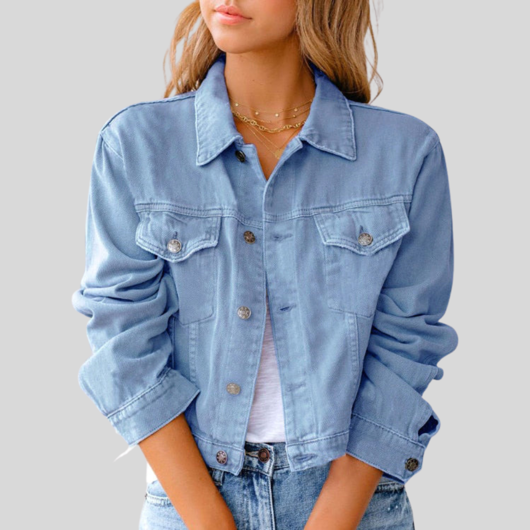 Women’s Cropped Jacket | Button Front