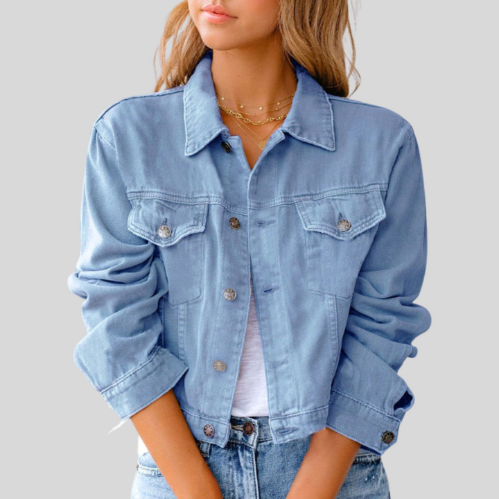 Women’s Cropped Jacket | Button Front