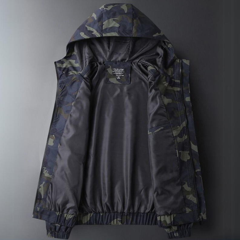 Men’s Camouflage Hooded Jacket | Casual