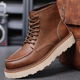 Men’s Lace-Up Ankle Boots | Contrast Sole