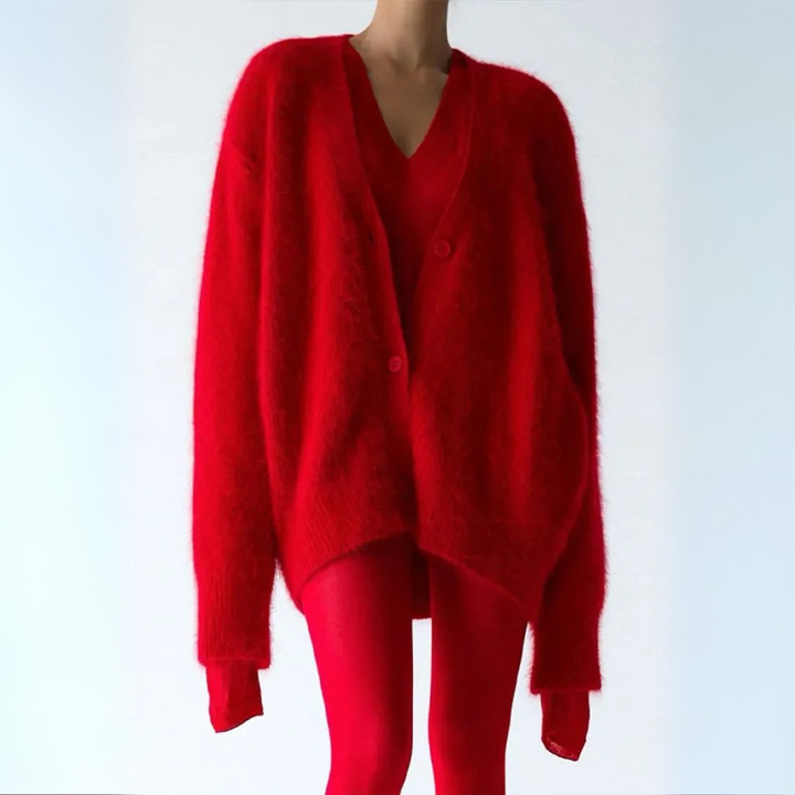 Women’s Fluffy Oversized Cardigan | Casual