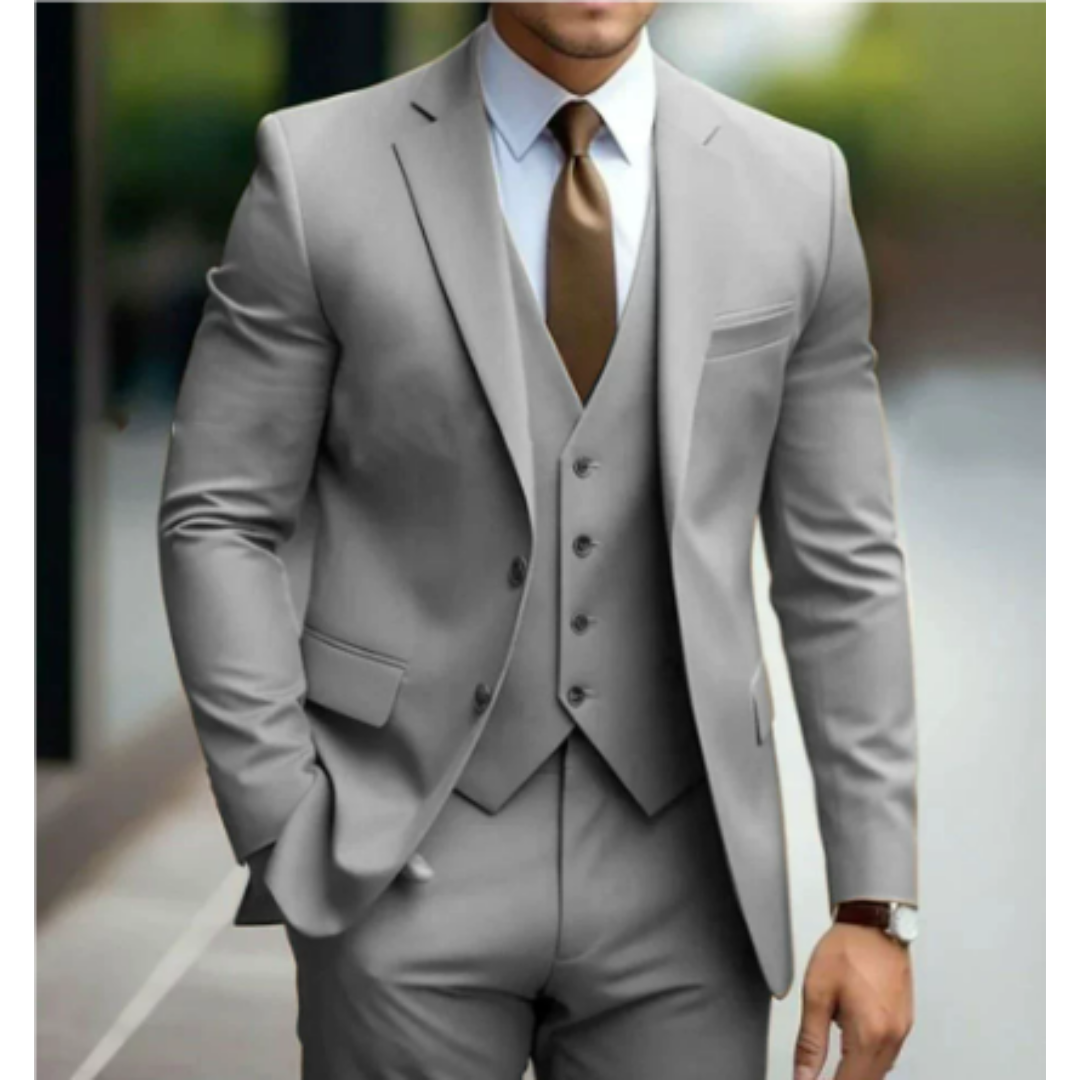 Men's Three Piece Wedding Guest Suit | Two Buttons