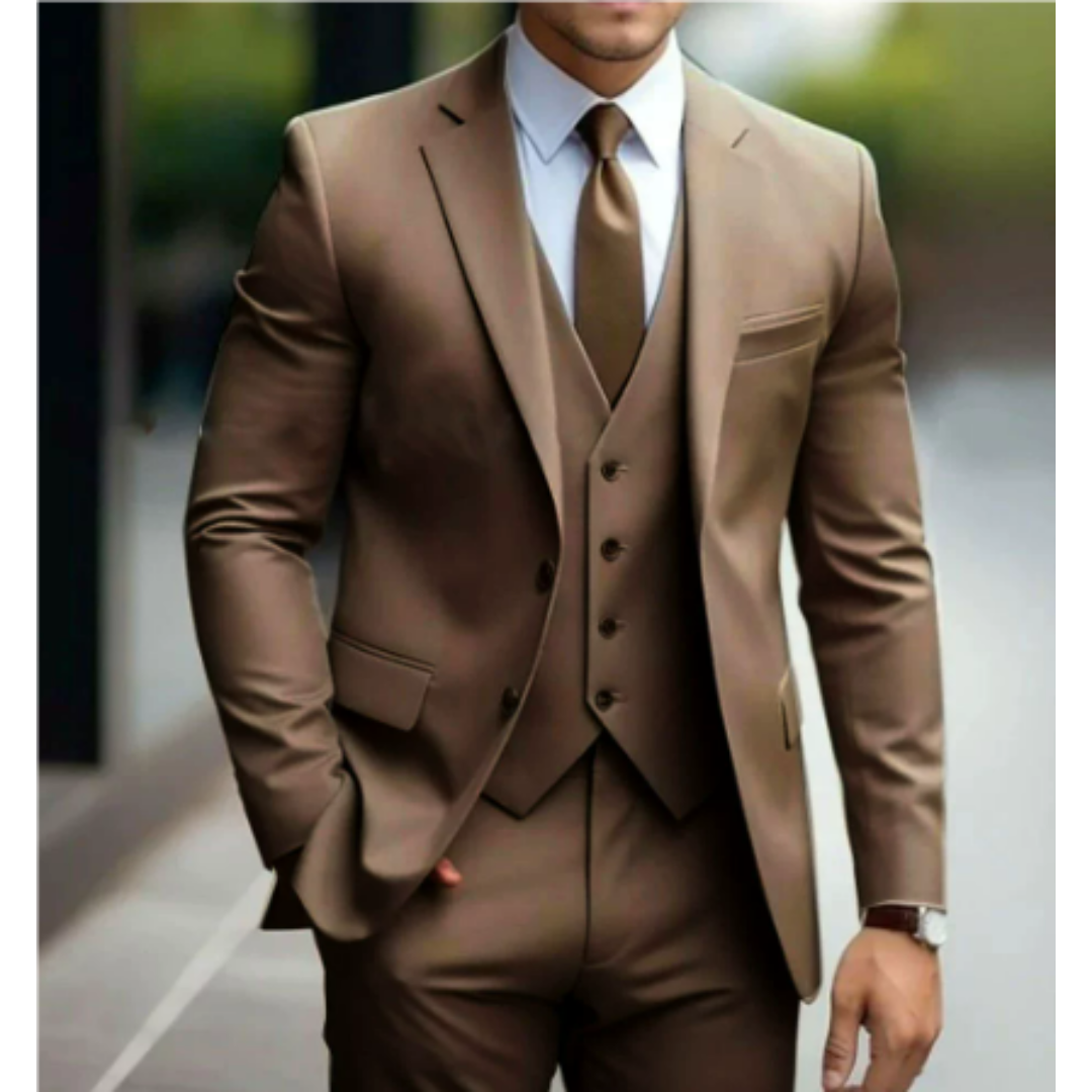 Men's Three Piece Wedding Guest Suit | Two Buttons