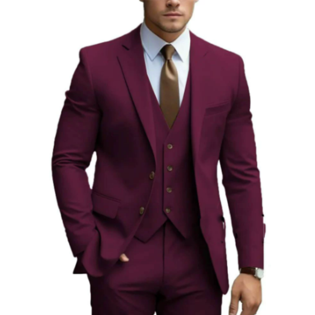 Men's Three Piece Wedding Guest Suit | Two Buttons