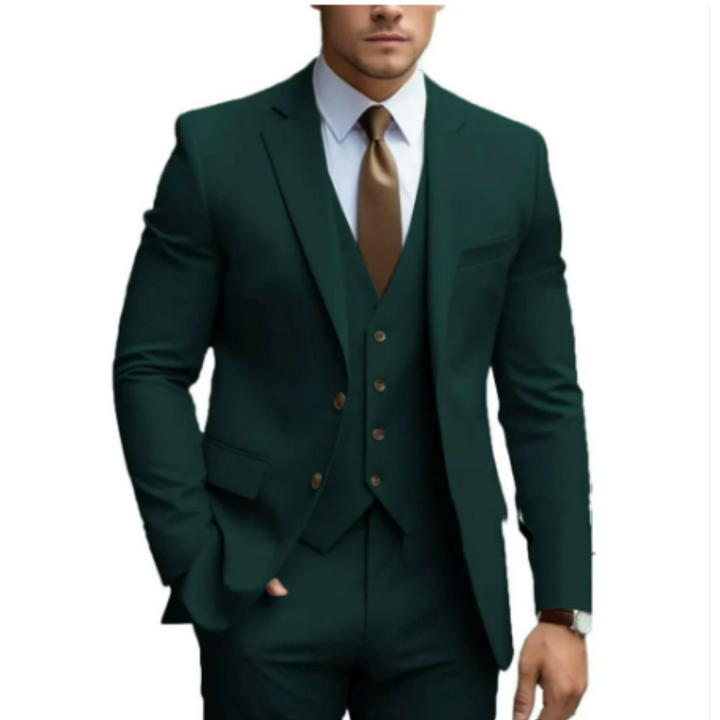 Men's Three Piece Wedding Guest Suit | Two Buttons