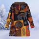 Women’s Winter Hooded Coat | Printed