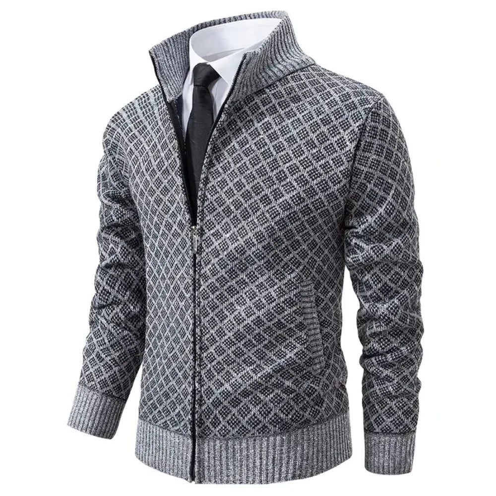Brandon - Men's Wool Vest With Zippered Side Pockets