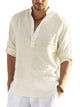 Men’s Long Sleeve Henley Shirt | Relaxed Fit