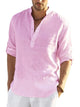 Men’s Long Sleeve Henley Shirt | Relaxed Fit