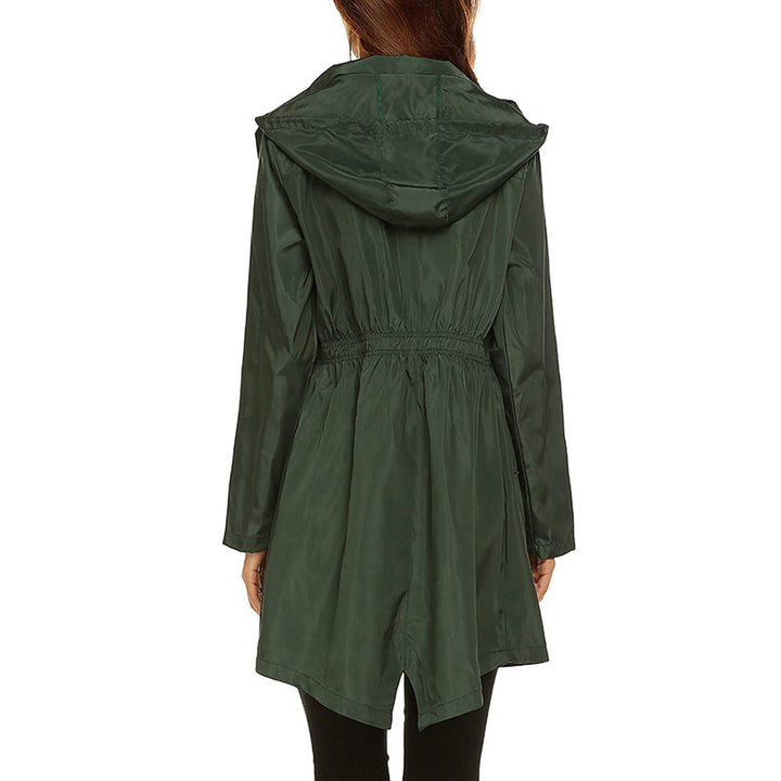 Women’s Lightweight Rain Coat | Cinched Waist