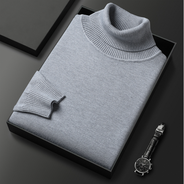 Men’s Knitted Turtleneck Sweater | Winter