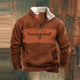 Men’s Western Quarter-Zip Sweatshirt | Printed Sleeves