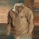 Men’s Western Quarter-Zip Sweatshirt | Printed Sleeves
