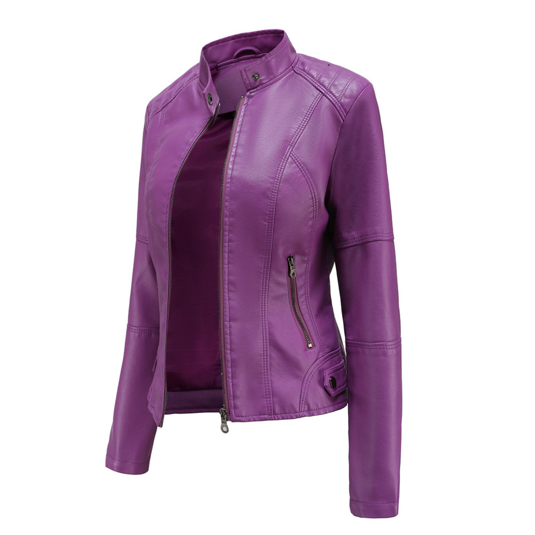 Women’s Slim Fit Jacket | Stand Collar