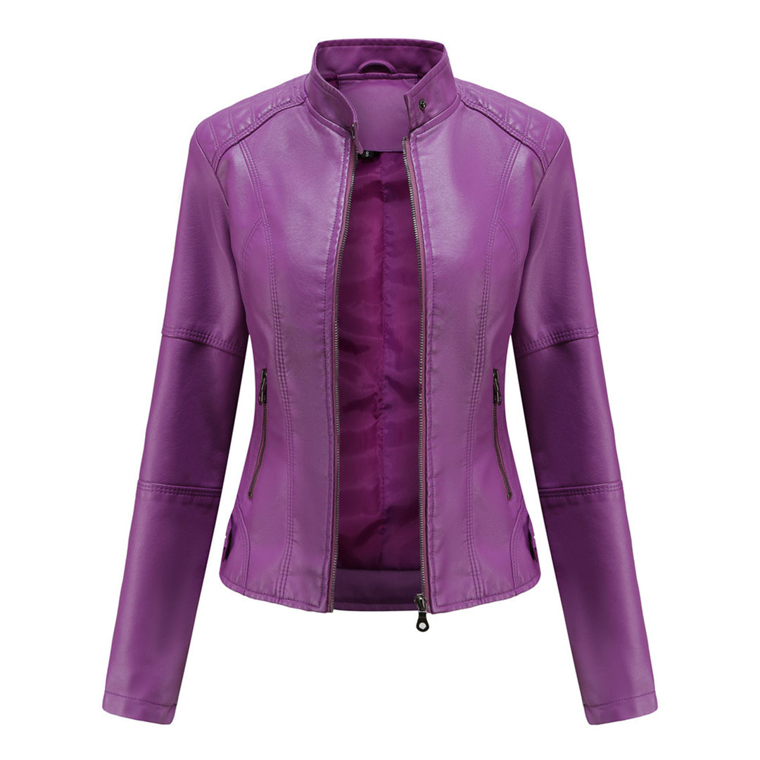 Women’s Slim Fit Jacket | Stand Collar