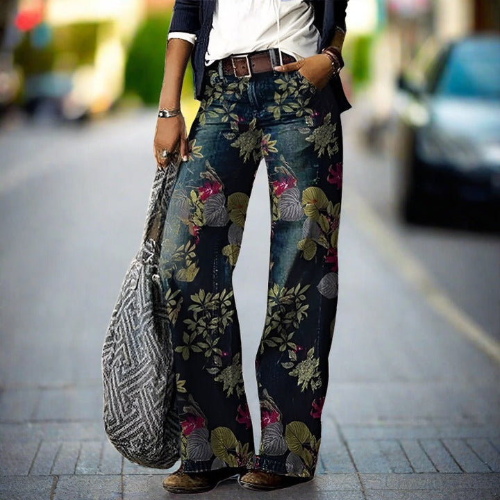 Women’s Wide Leg Jeans | Printed