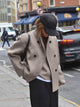 Women’s Oversized Buttoned Jacket | Short