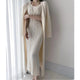 Women’s Maxi Dress Set | Long Sleeve with Cardigan