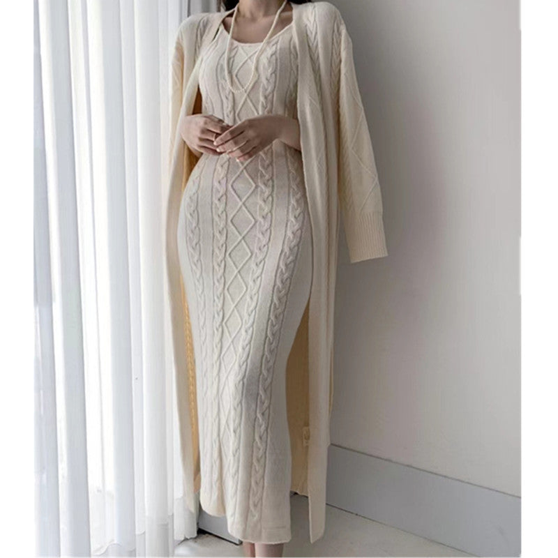Women’s Maxi Dress Set | Long Sleeve with Cardigan
