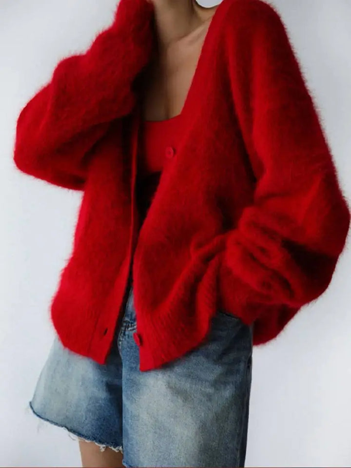 Women’s Fluffy Oversized Cardigan | Casual