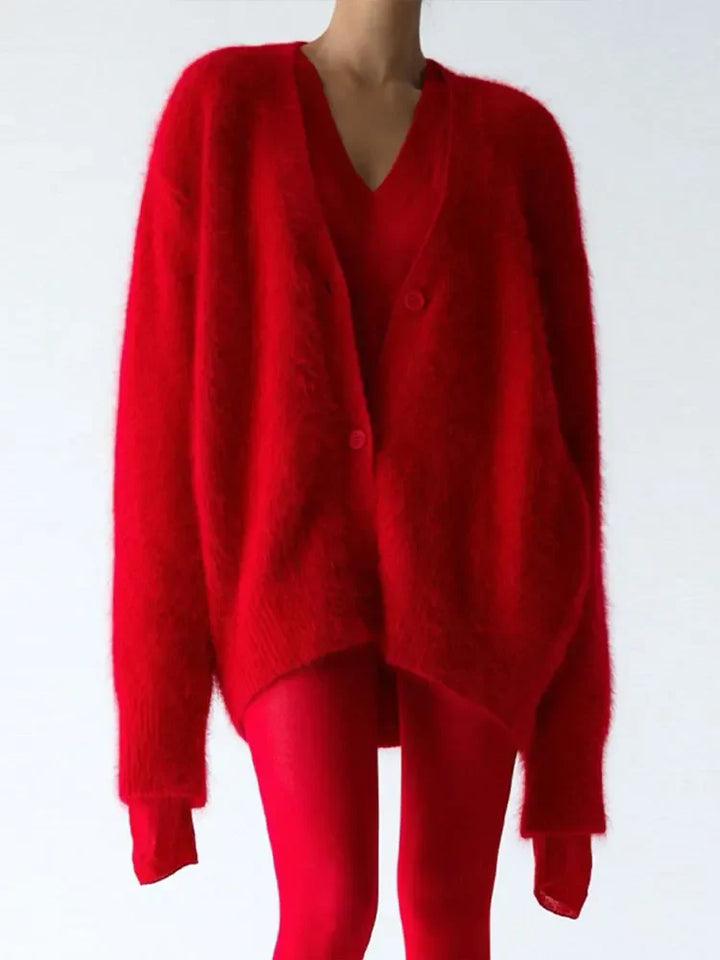 Women’s Fluffy Oversized Cardigan | Casual
